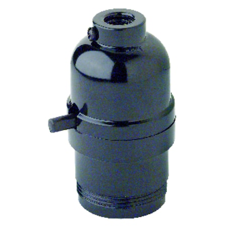 Leviton Leviton Plastic Medium Base Push Thru Socket 1 pk 95110-000